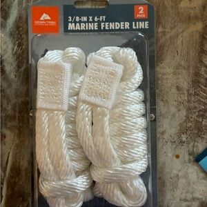 Ozark Trail White Marine Fender Lines - 2 Pack